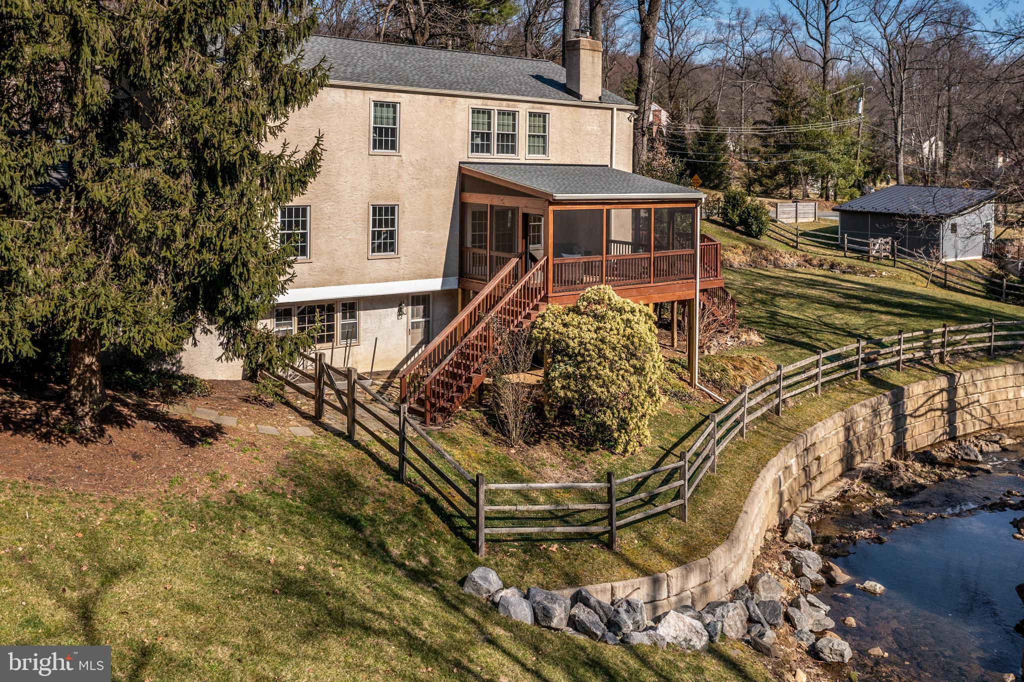 210 Gulph Creek Road Wayne, PA 19087 - Photo 33 of 46 Looking at house from back lawn