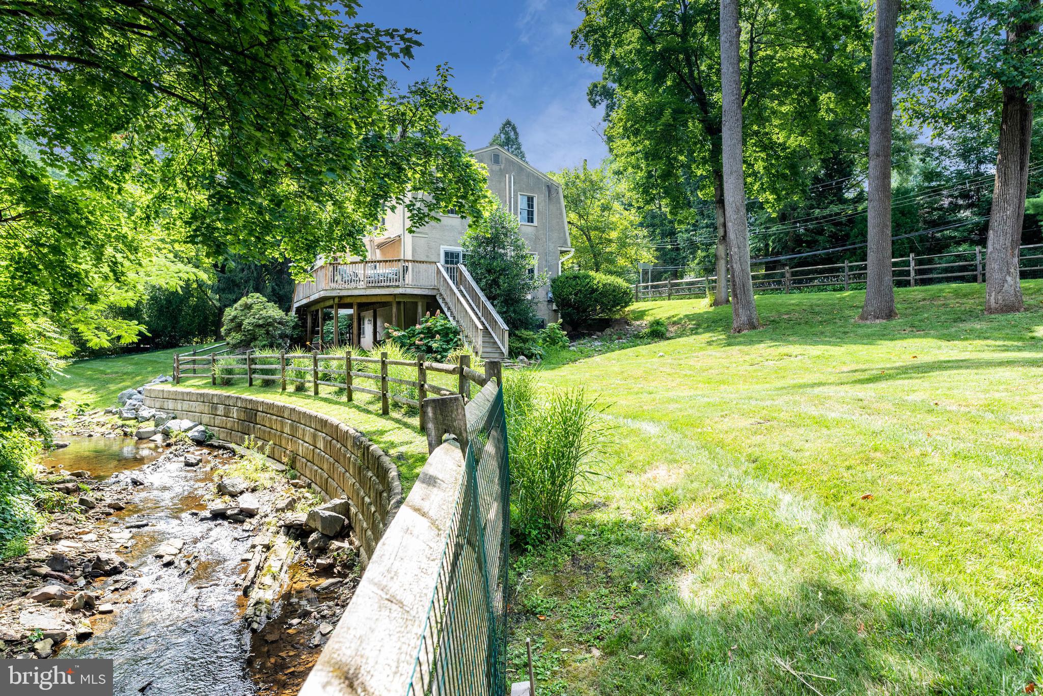 210 Gulph Creek Road Wayne, PA 19087 - Photo 35 of 46 Side Lawn looking at House