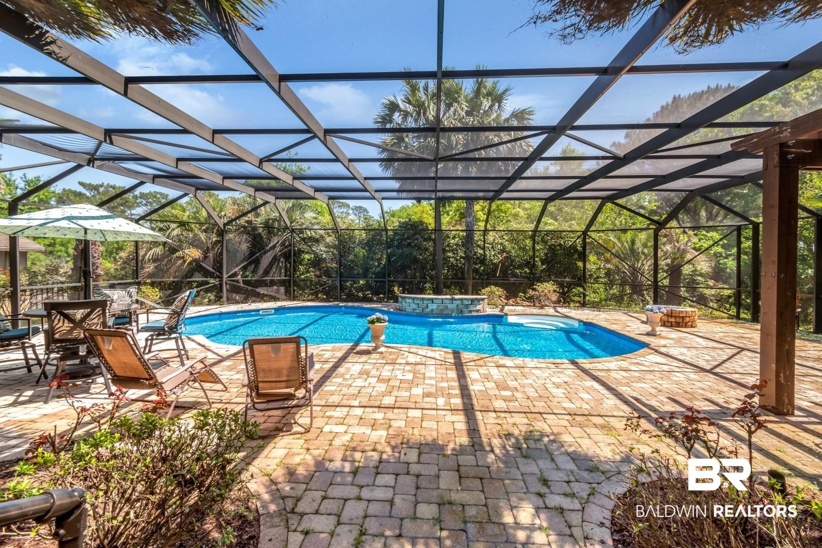 27890 Rileywood Drive Daphne, AL 36526 - Photo 37 of 49 Outdoor pool featuring a lanai and a patio