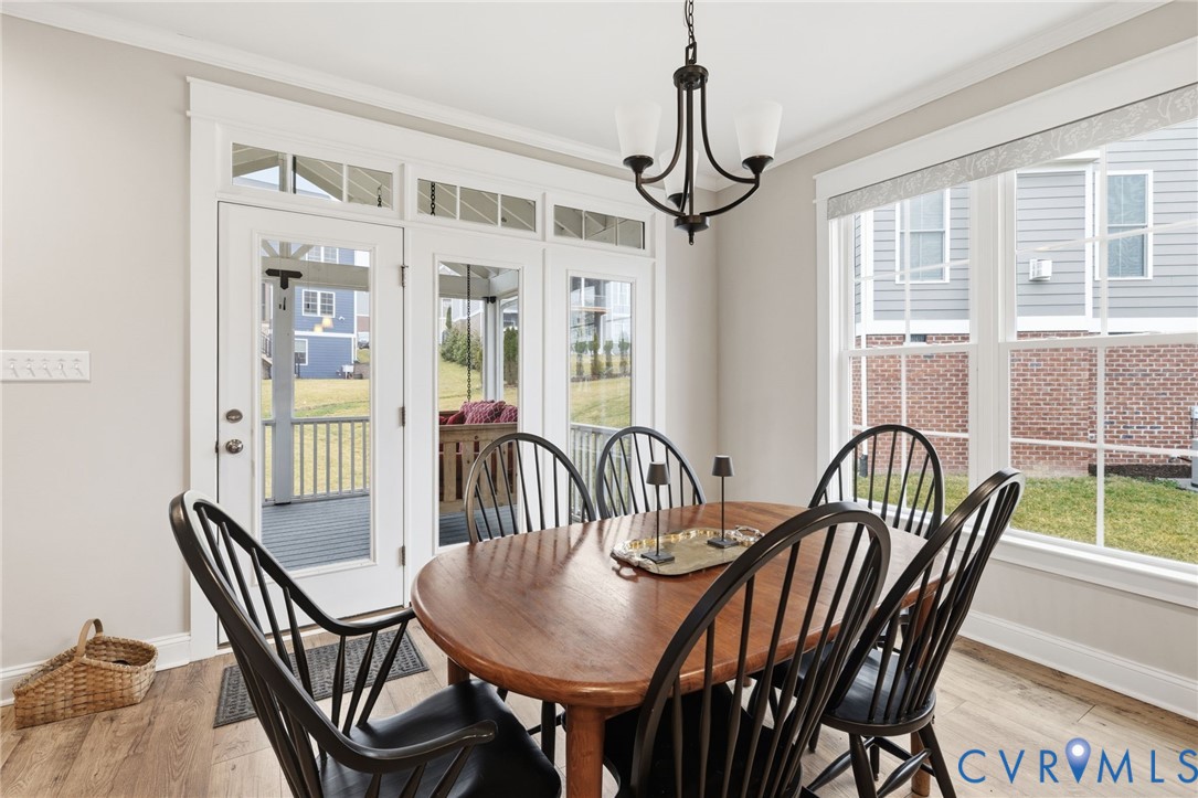 4001 Bircham Loop Midlothian, VA 23113 - Photo 11 of 33 a view of a dining room with furniture window and outside view