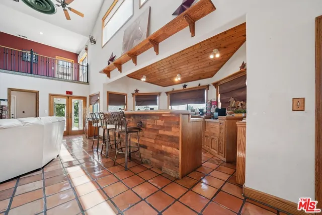 a view of a city from a balcony