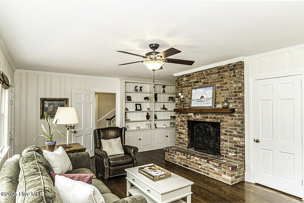 3609 Hawthorne Road Rocky Mount, NC 27804 - Photo 9 of 42 Ideal gathering space with beautiful cozy brick fireplace!