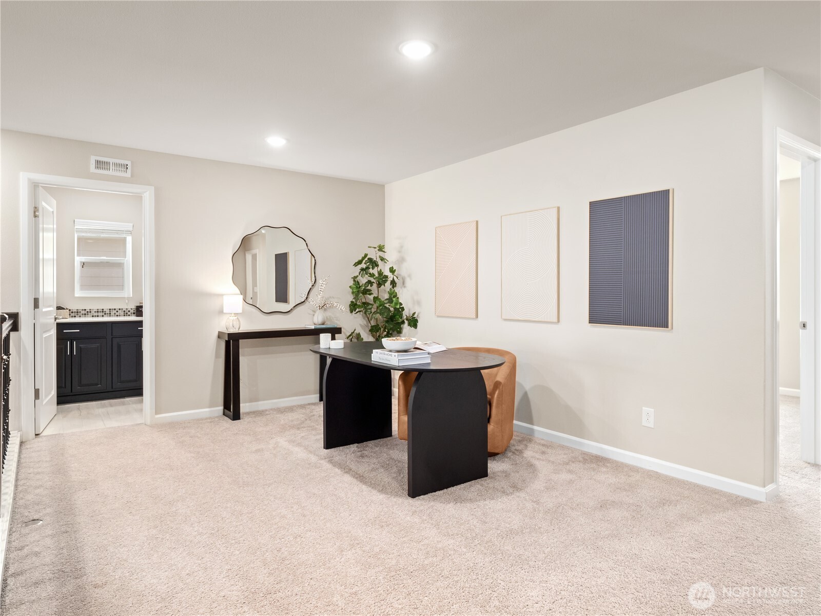 3923 186th Place Southeast Bothell, WA 98012 - Photo 19 of 40 a kitchen with stainless steel appliances granite countertop a stove a sink and a microwave