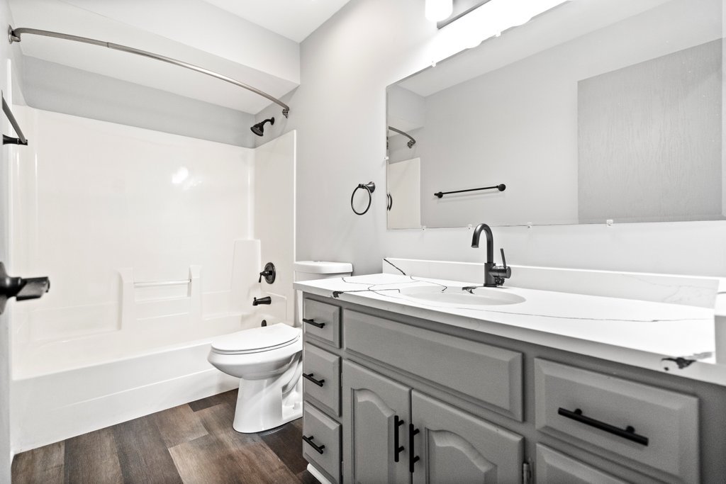 4632 West Offner Road Monee, IL 60449 - Photo 53 of 116 a bathroom with a sink toilet and shower