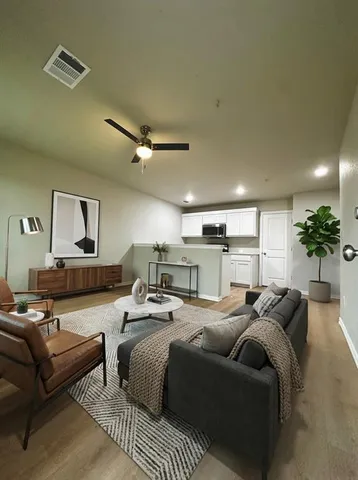 a bed room with bed and a couch