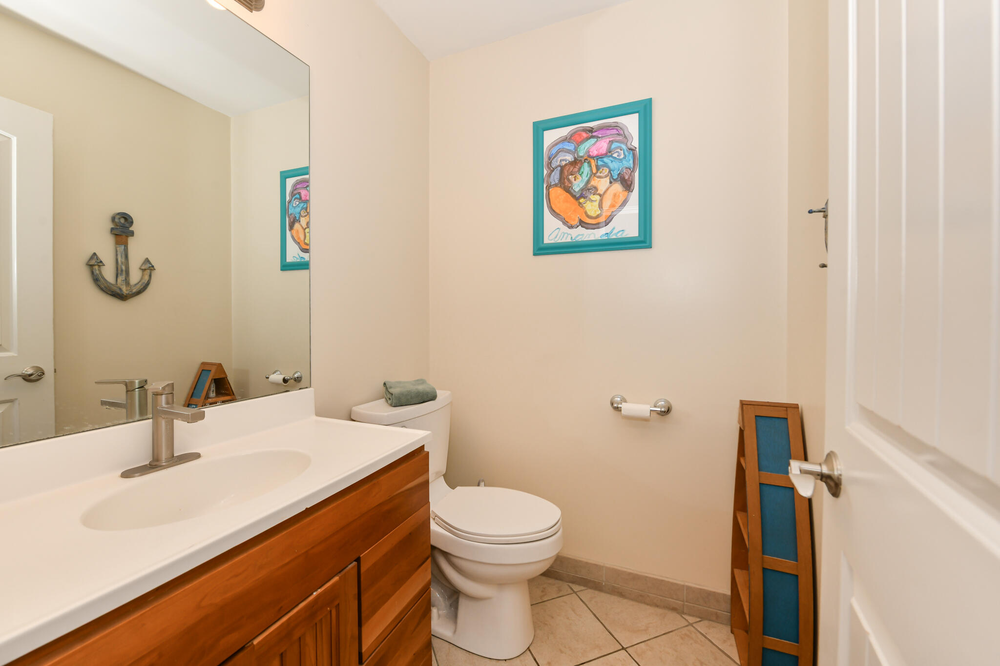4222 Maple Drive Delavan, WI 53115 - Photo 19 of 42 Powder room off kitchen with heated floor.