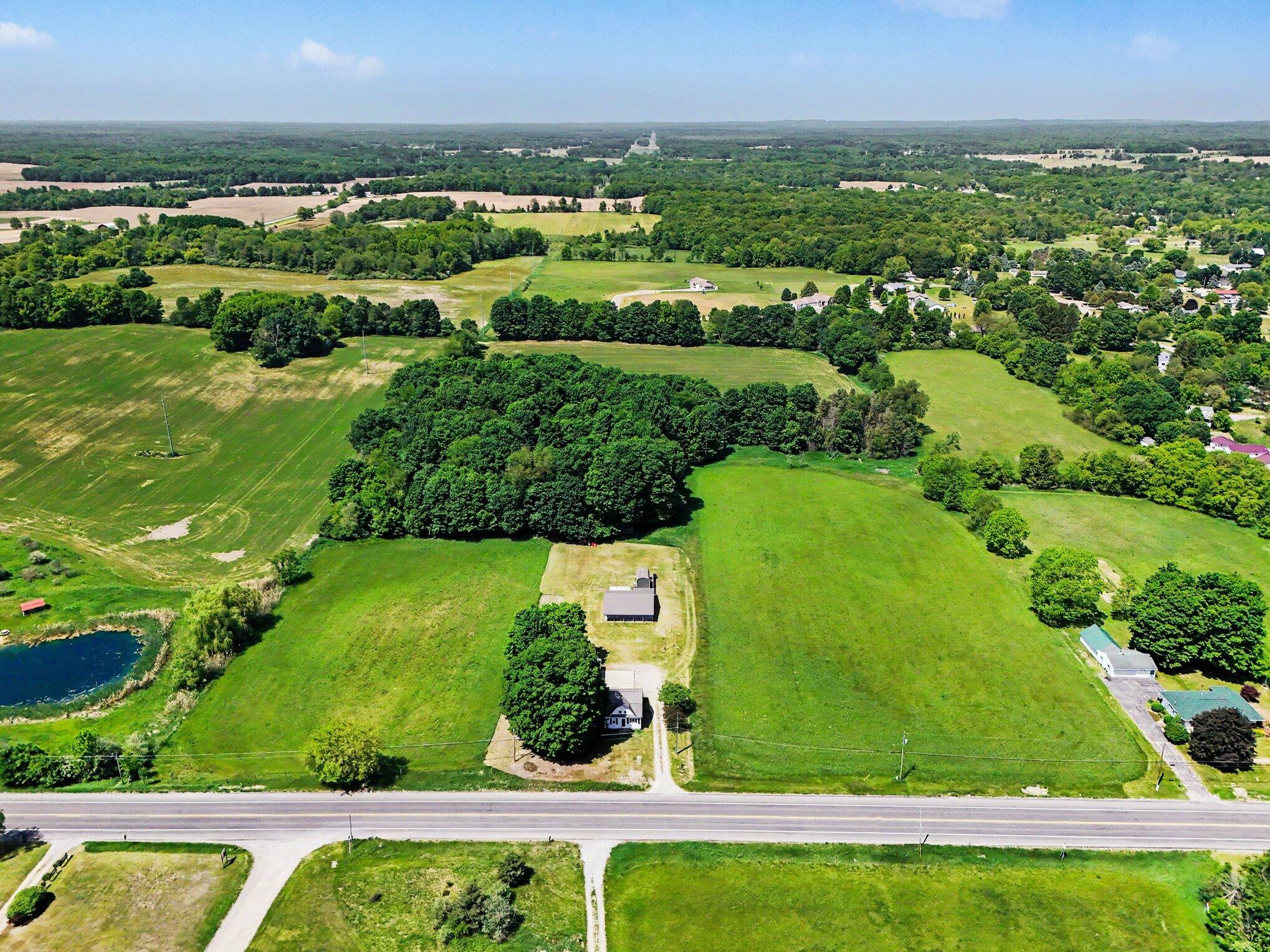 4559 South Maple Island Road Hesperia, MI 49421 - Photo 4 of 40 Aerial view of home/property