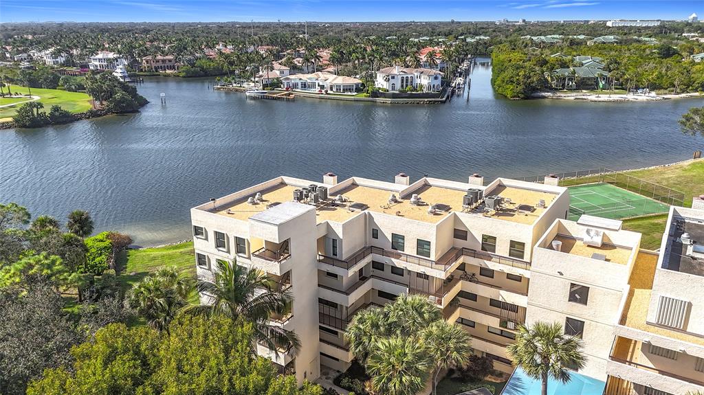 364 Golfview Road, Unit 507 North Palm Beach, FL 33408 - Photo 2 of 25 an aerial view of a house with a lake view
