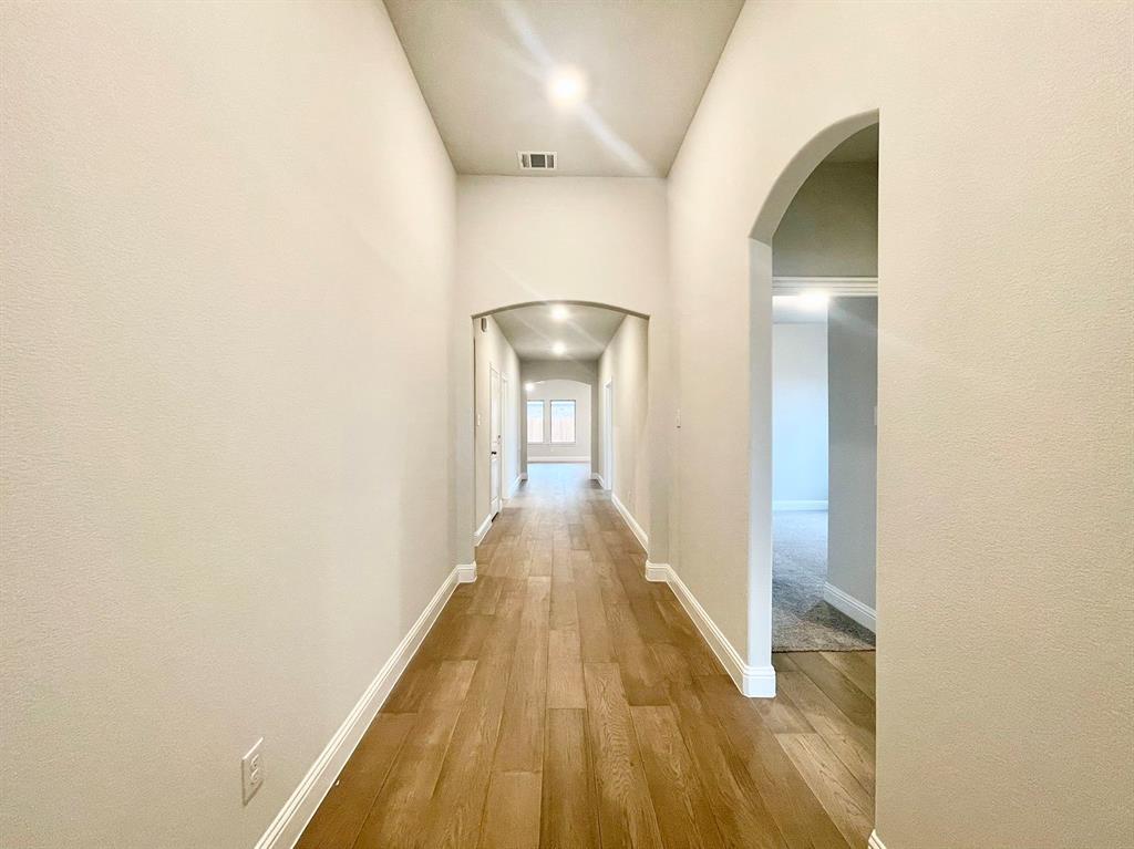 13705 Riola Drive Little Elm, TX 75068 - Photo 3 of 40 a view of a hallway with wooden floor
