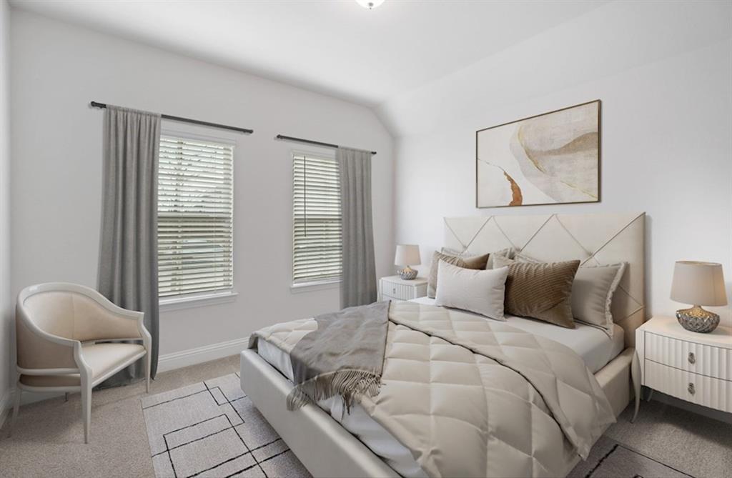 13705 Riola Drive Little Elm, TX 75068 - Photo 32 of 40 a bedroom with a bed and a large window