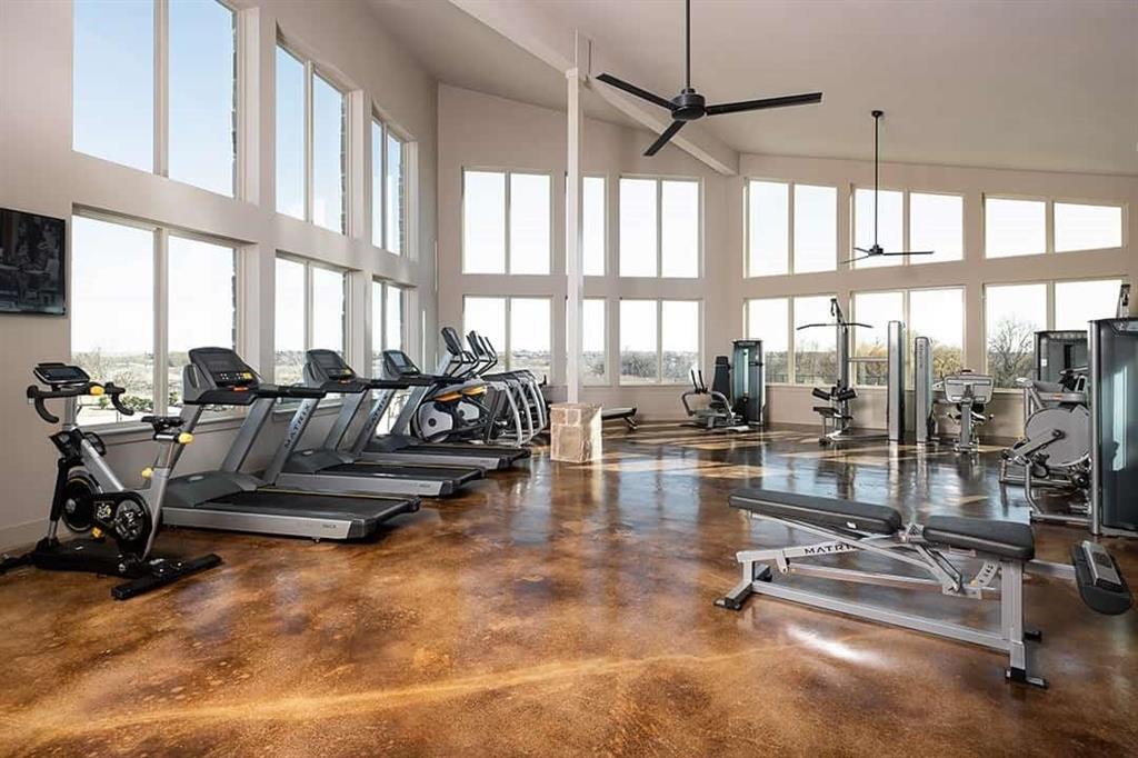 13705 Riola Drive Little Elm, TX 75068 - Photo 37 of 40 a view of a room with gym equipment
