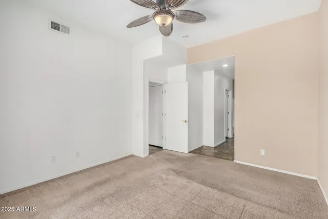 a view of an empty room