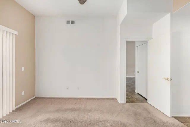 a view of an empty room