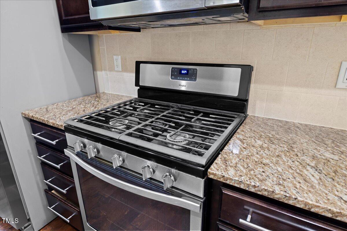 106 Churment Court Durham, NC 27703 - Photo 12 of 50 a stove top oven sitting inside of a kitchen