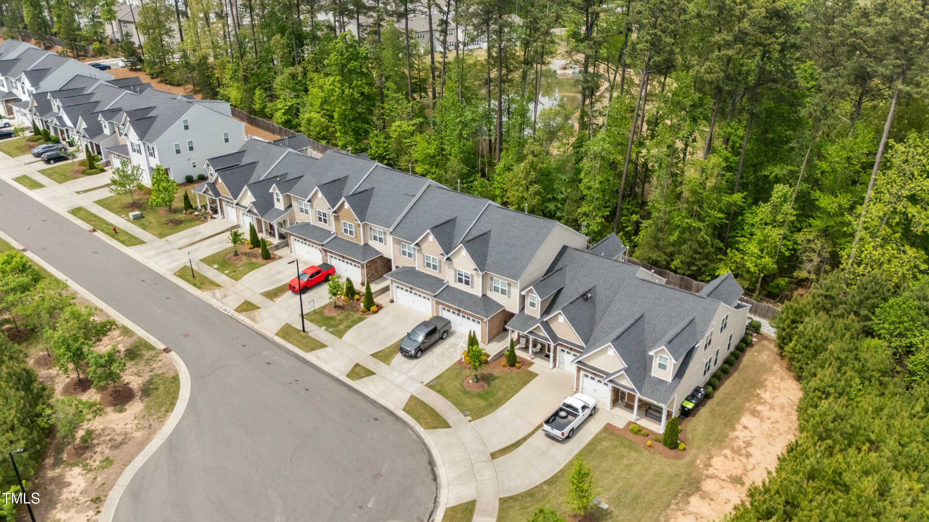 106 Churment Court Durham, NC 27703 - Photo 47 of 50 an aerial view of a house with outdoor space