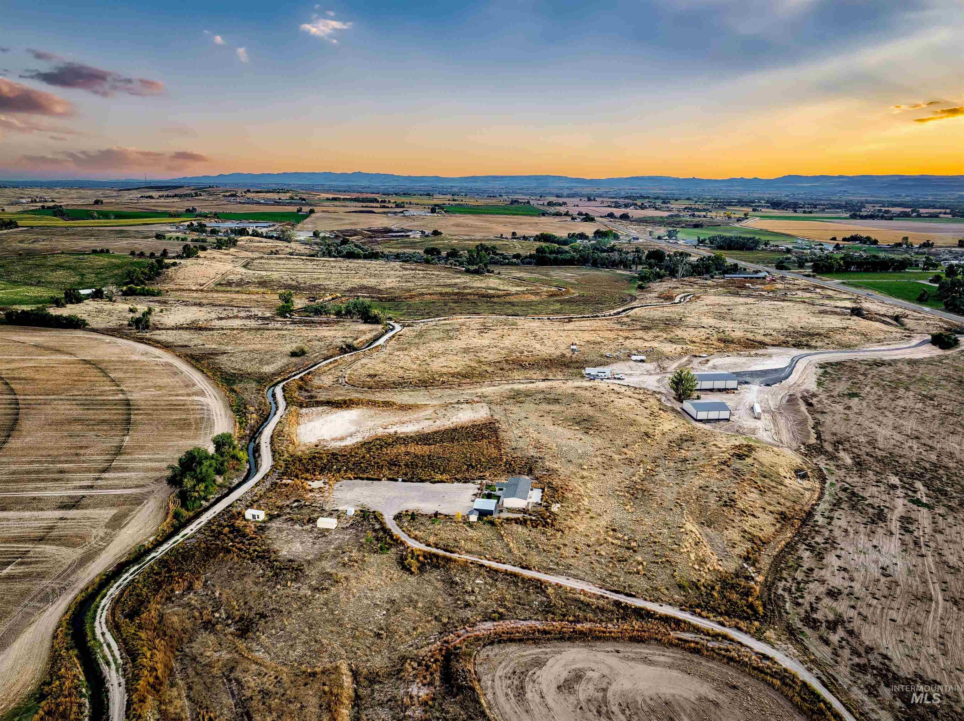 1203 Locker Avenue Parma, ID 83660 - Photo 45 of 49 Aerial view at dusk of a view of countryside