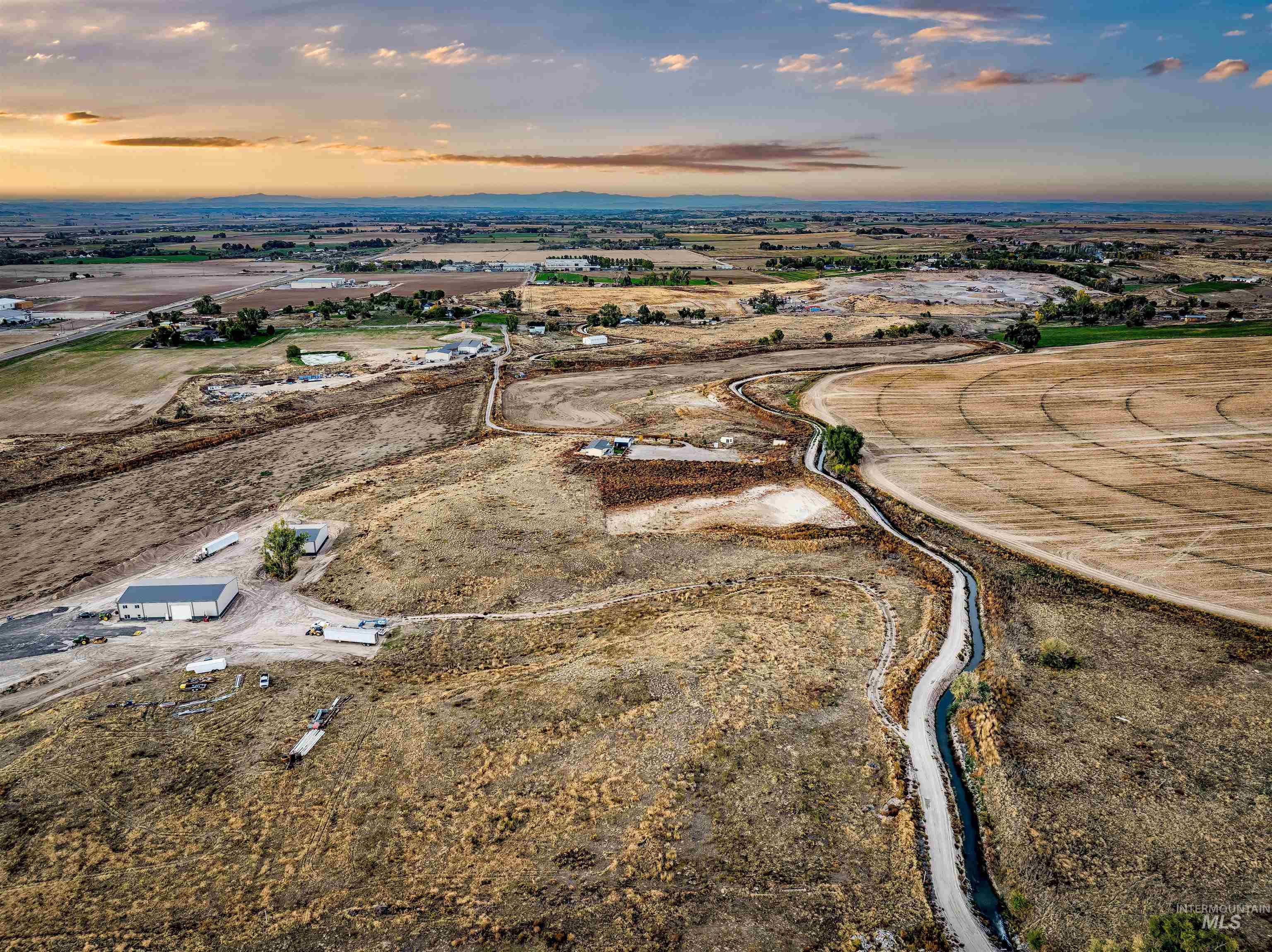 1203 Locker Avenue Parma, ID 83660 - Photo 46 of 49 Aerial view at dusk of a view of rural / pastoral area