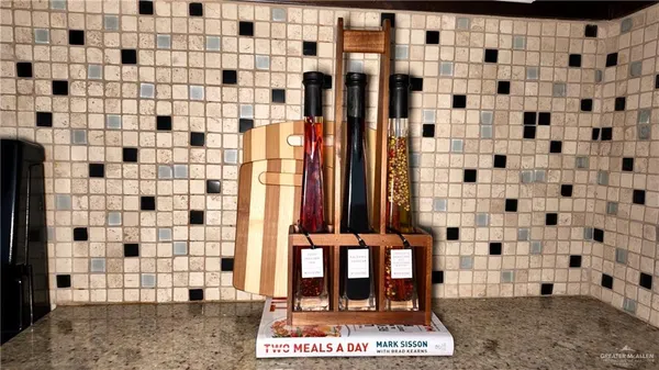 a view of a bench in kitchen