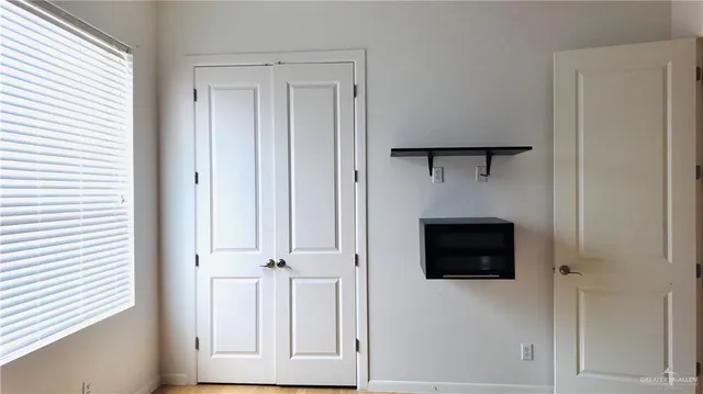 a view of a livingroom with a flat screen tv