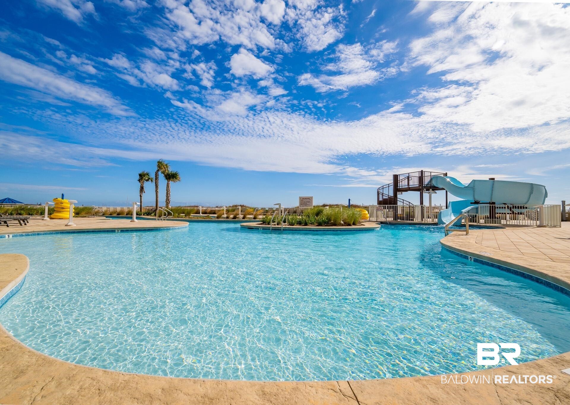 23008 Perdido Beach Boulevard, Unit 506 Orange Beach, AL 36561 - Photo 28 of 48 Pool with a patio and a water slide