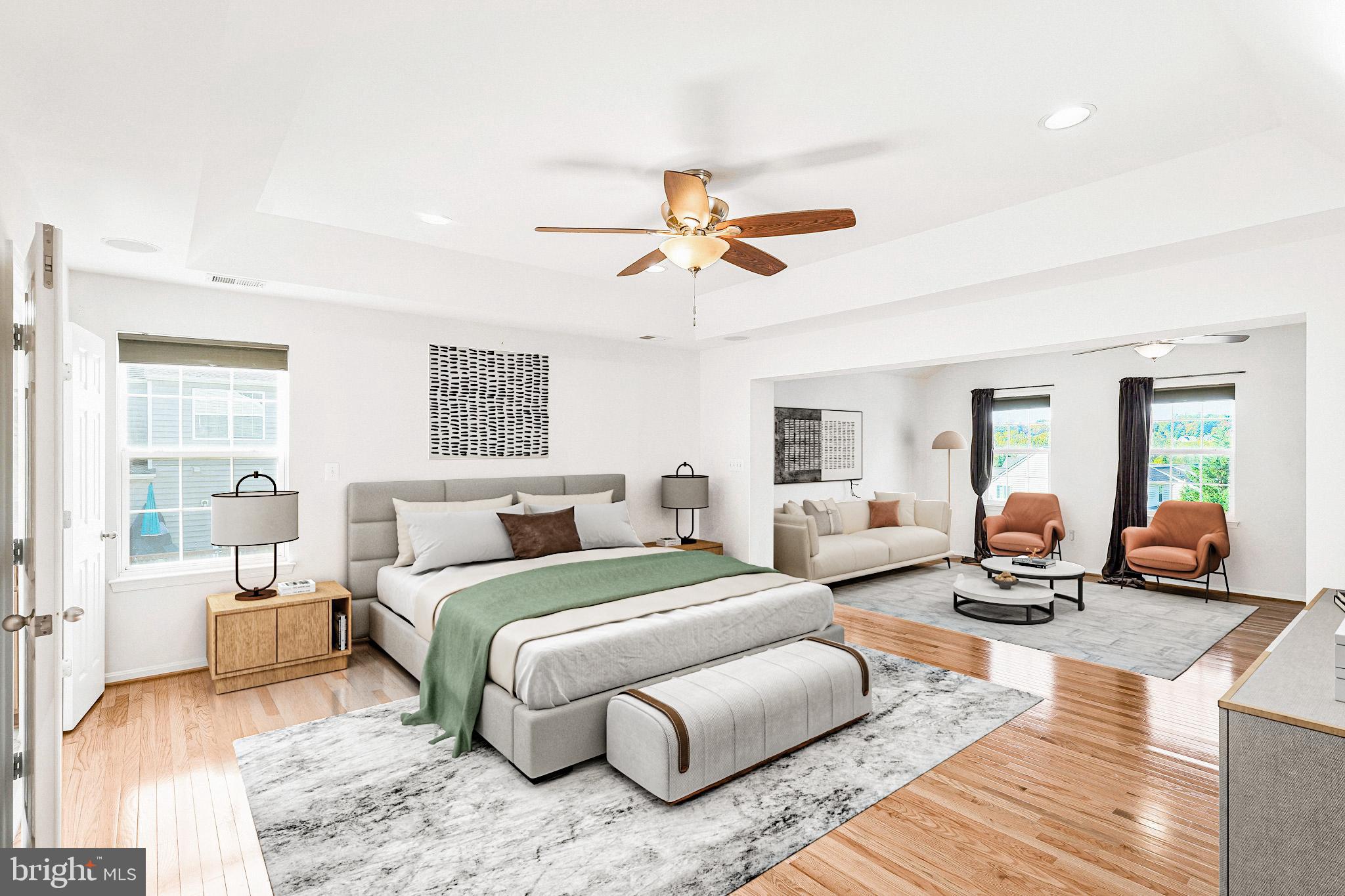 16012 Imperial Eagle Court Woodbridge, VA 22191 - Photo 6 of 25 a bedroom with furniture and a large window