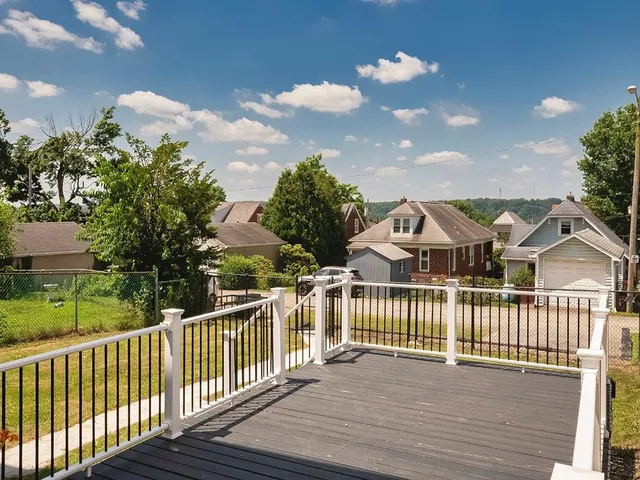 a view of a house with a patio