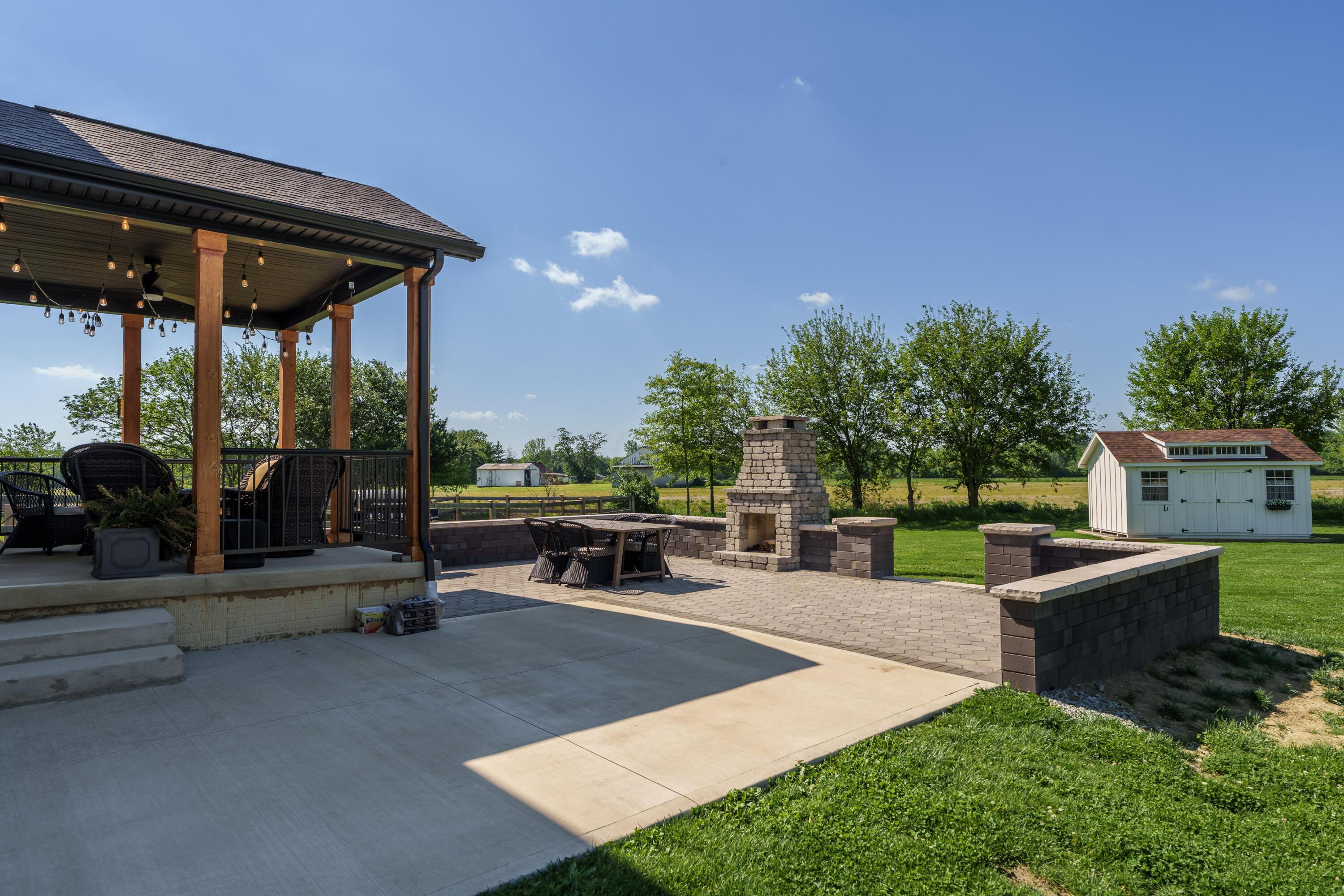 7308 Concord Road Delaware, OH 43015 - Photo 64 of 73 Covered Porch, Paver Patio and Shed