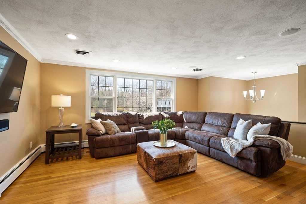 22 Kennedy Road Sharon, MA 02067 - Photo 8 of 41 a living room with furniture and a flat screen tv