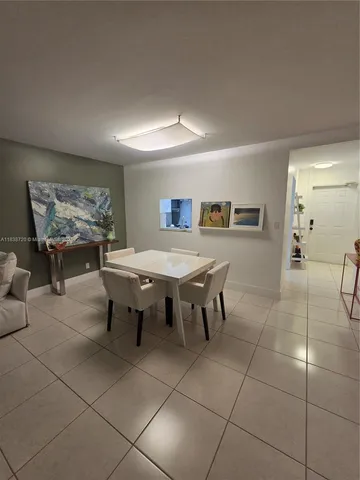 a view of a dining area with furniture