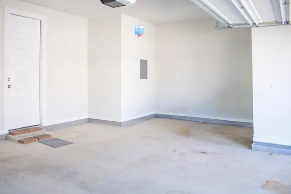 a view of a room with rack on the wall