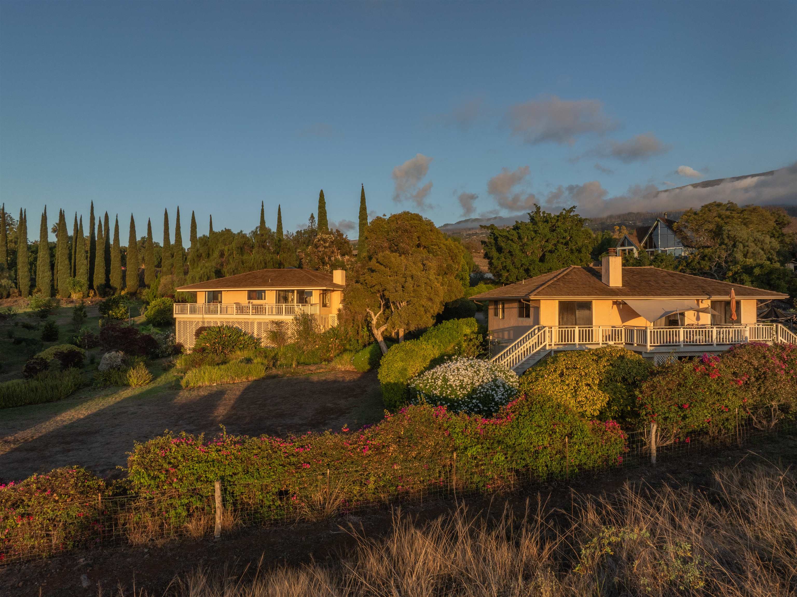 358 Holopuni Road Kula, HI 96790 - Photo 42 of 49 a view of a house with a yard and lake view