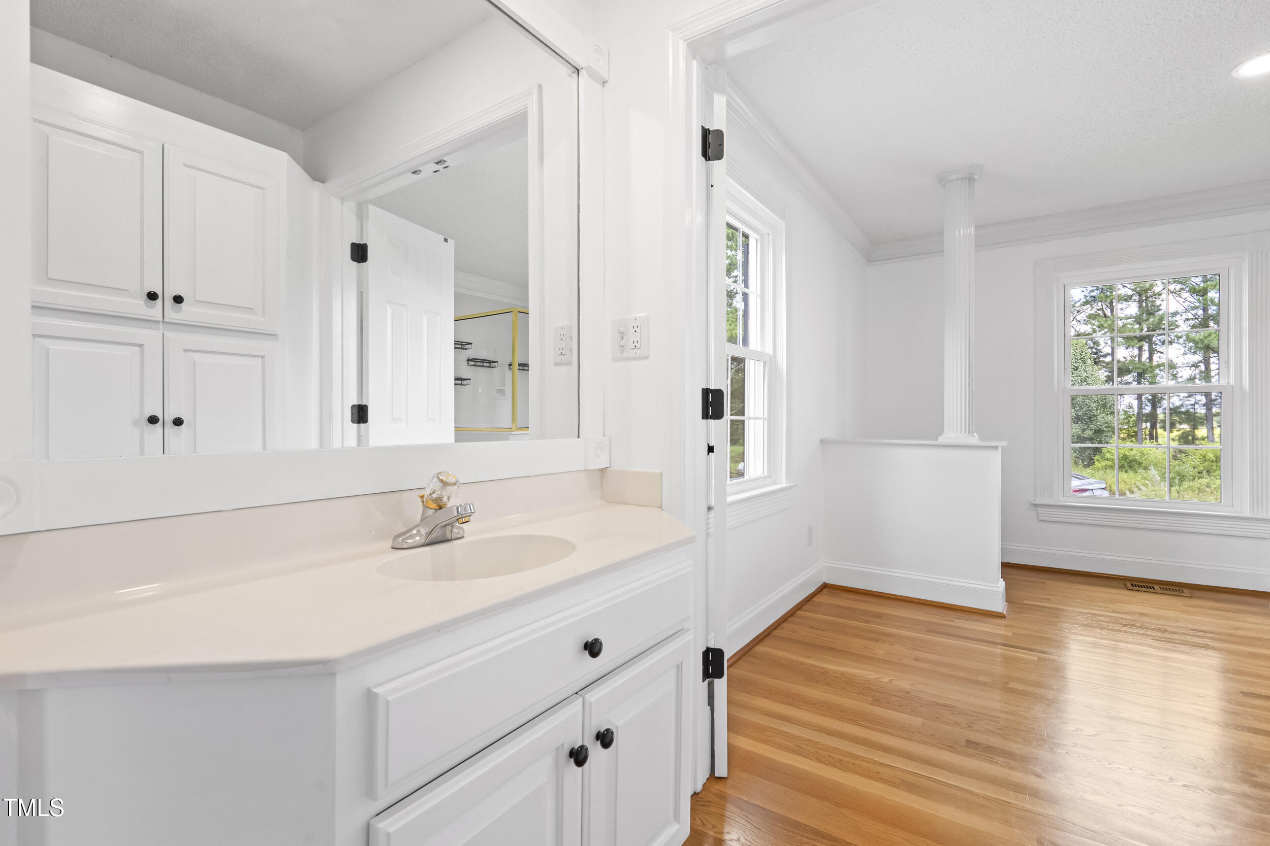 771 Brown Road Lillington, NC 27546 - Photo 19 of 37 a bathroom with a sink and a mirror