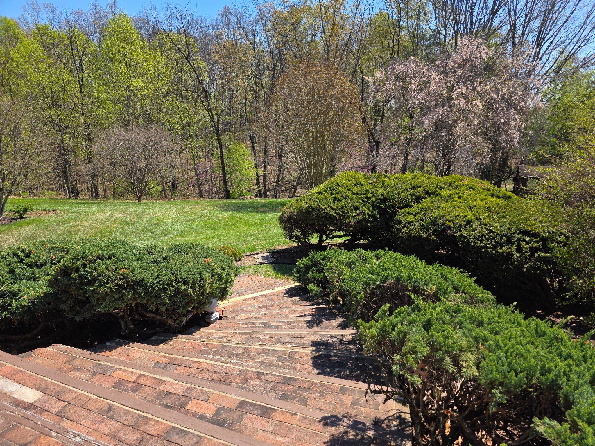 5639 Balls Mill Road Midland, VA 22728 - Photo 21 of 23 Winding Brick Steps to Backyard from Deck