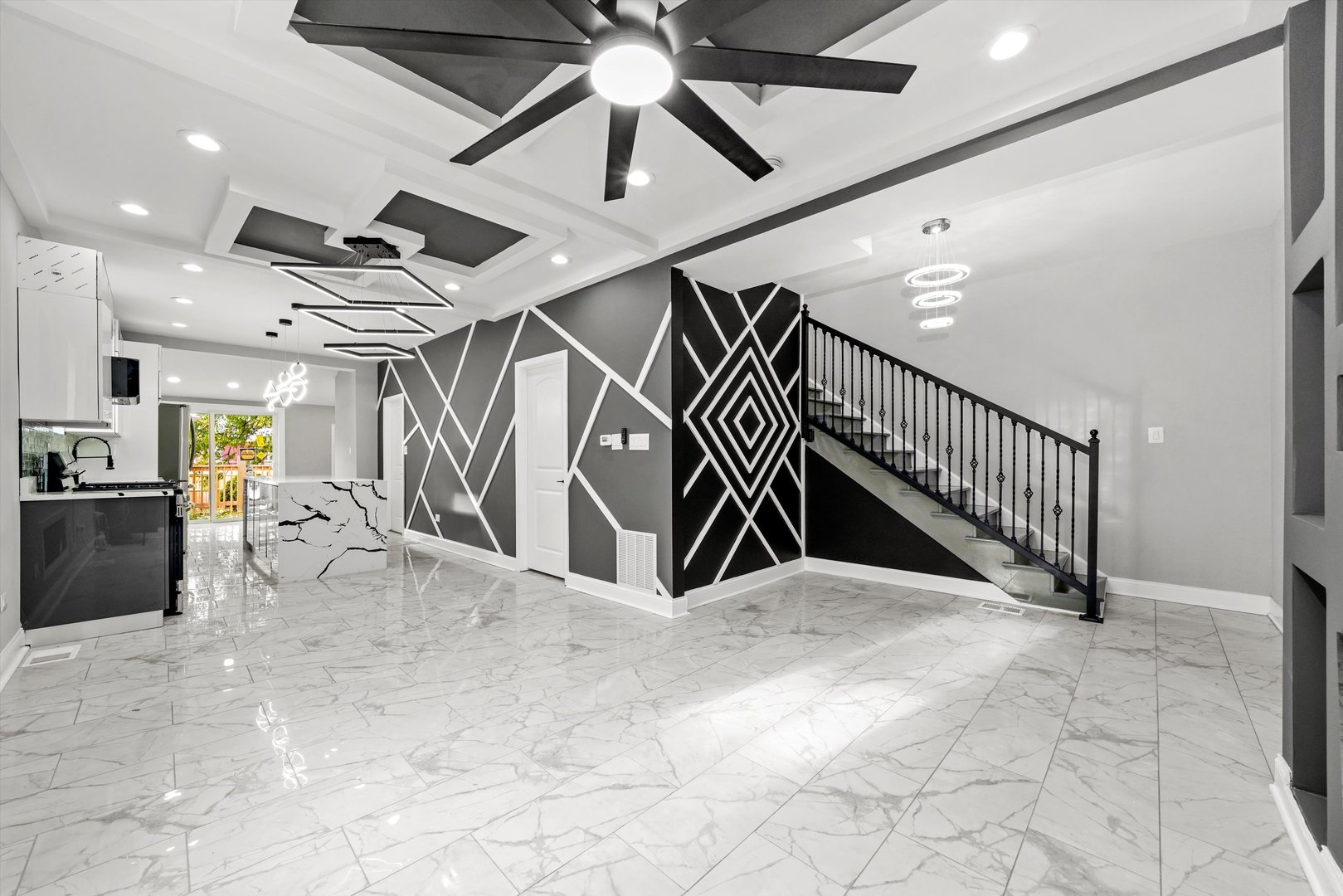 7918 South Anthony Avenue Chicago, IL 60619 - Photo 3 of 34 a view of a hallway with stairs