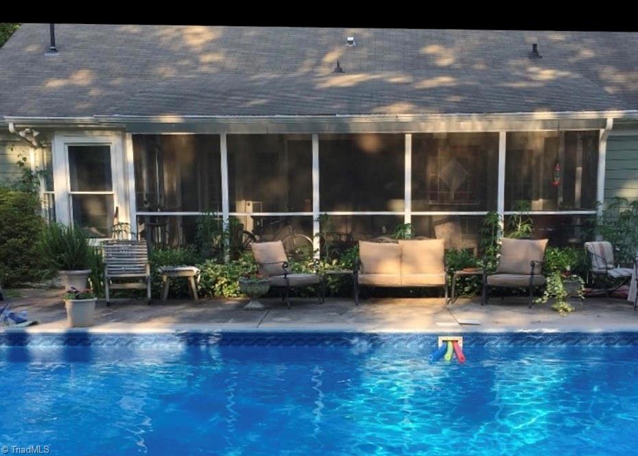 5107 Nantucket Road Greensboro, NC 27455 - Photo 42 of 50 Pool area & Screened in Porch