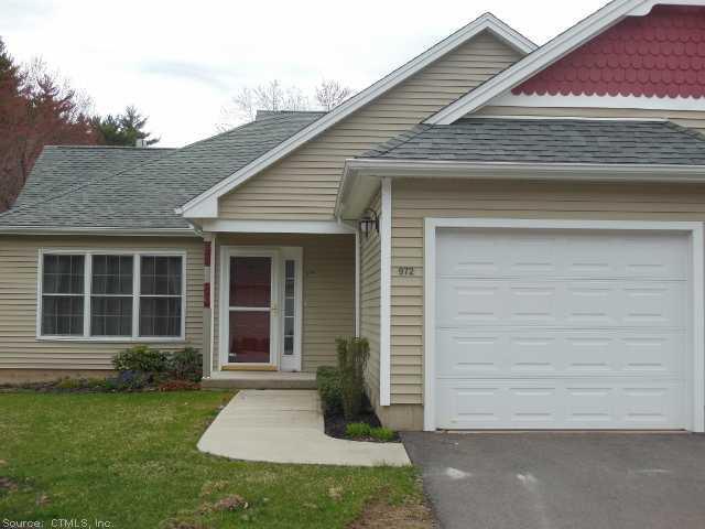 972 Pleasant Valley Road, Unit 972 South Windsor, CT 06074 - Photo 1 of 1 Exterior Front. 55+ ACTIVE ADULT COMMUNITY. ENERGY EFFICIENT. 1 CAR ATTACHED GARAGE.