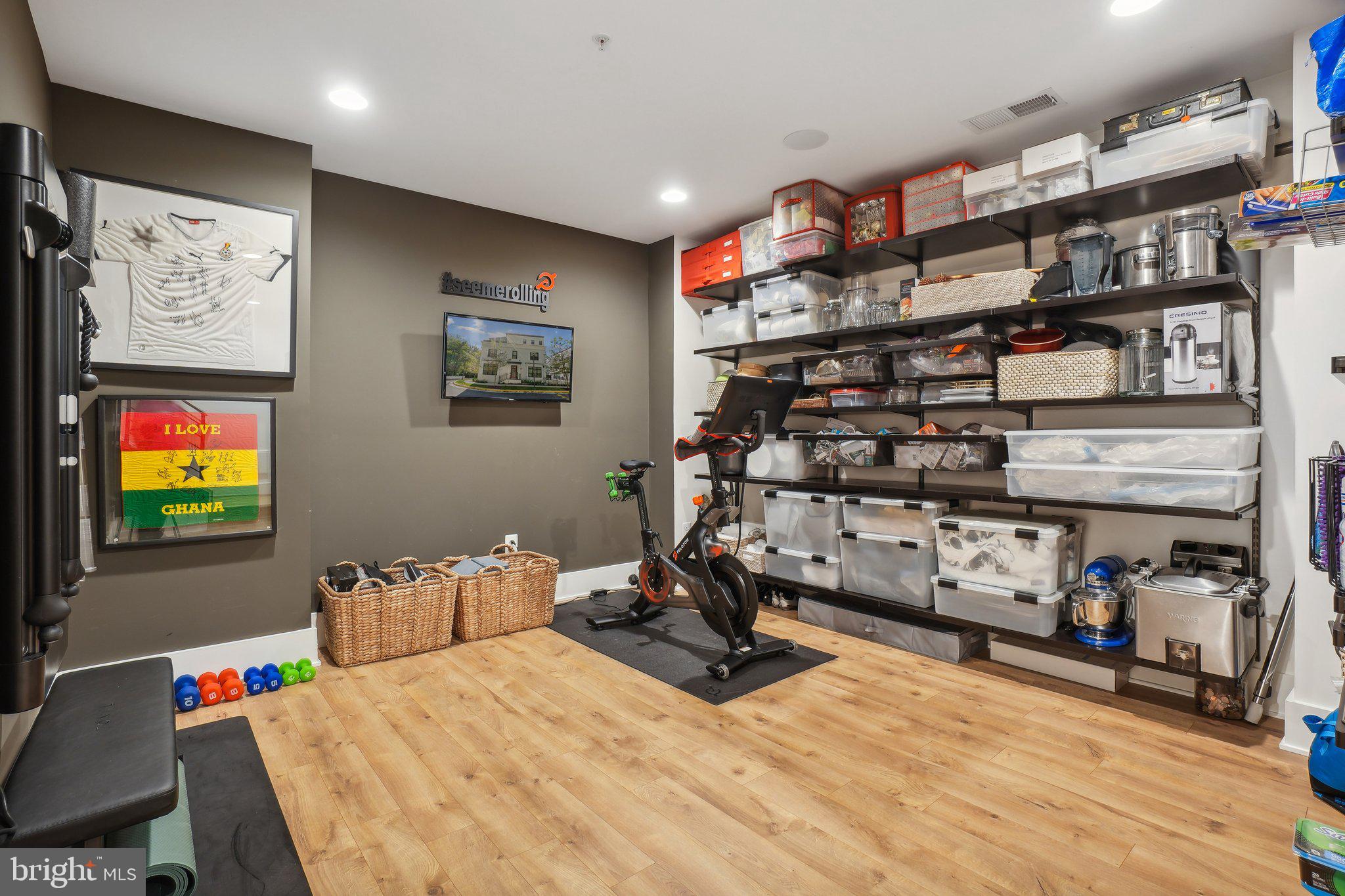 11316 Emerald Park Road Potomac, MD 20854 - Photo 23 of 25 Gym/Rec Room & customized storage in Basement