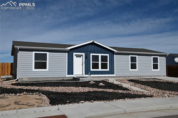 a front view of a house