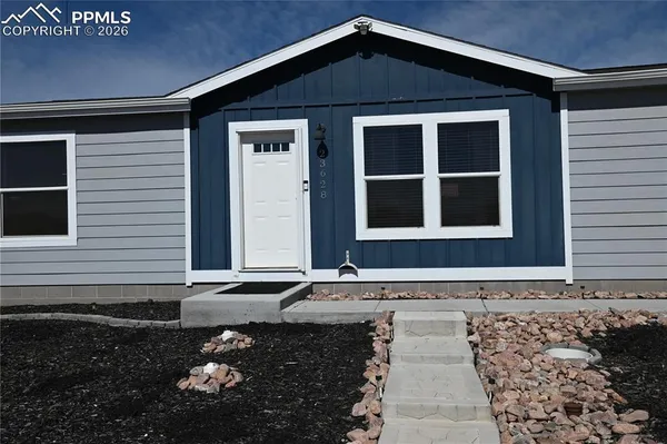 a front view of a house