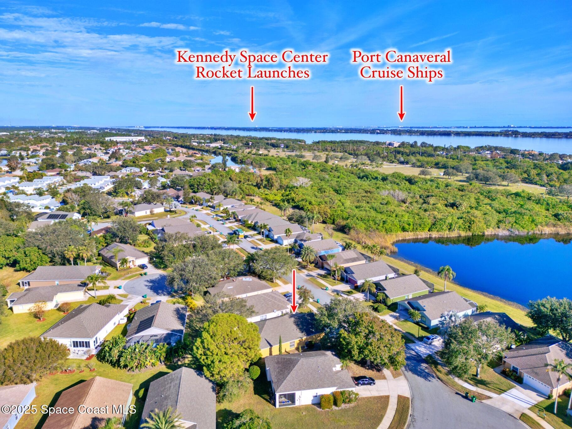 960 Villa Drive Melbourne, FL 32940 - Photo 43 of 45 Aerial View