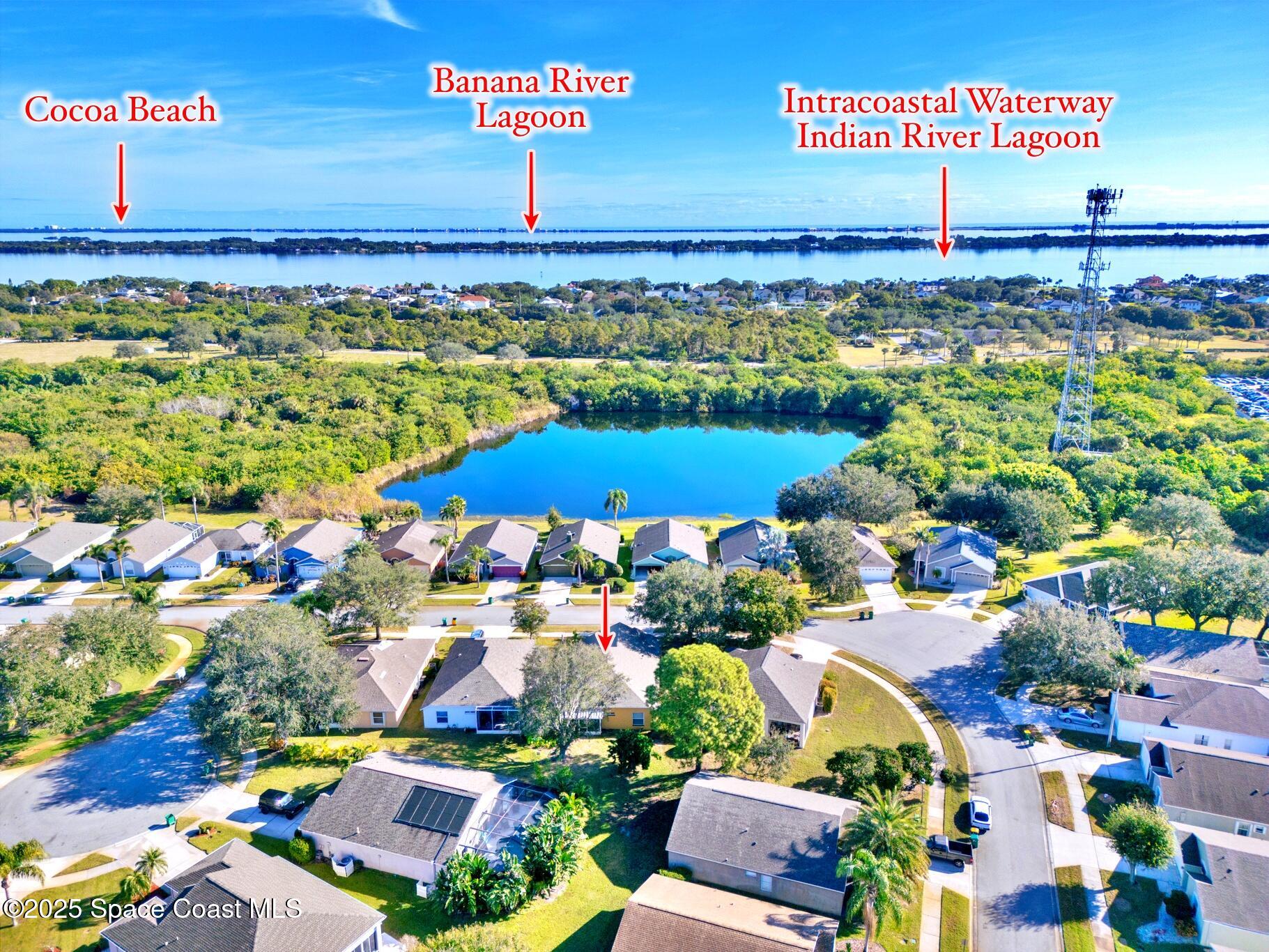 960 Villa Drive Melbourne, FL 32940 - Photo 44 of 45 Aerial View