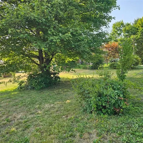 a view of yard with green space
