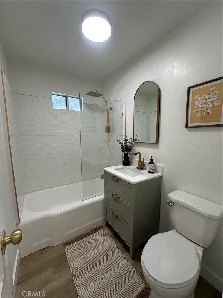 6401 Day Street Tujunga, CA 91042 - Photo 26 of 33 a bathroom with a toilet sink and shower
