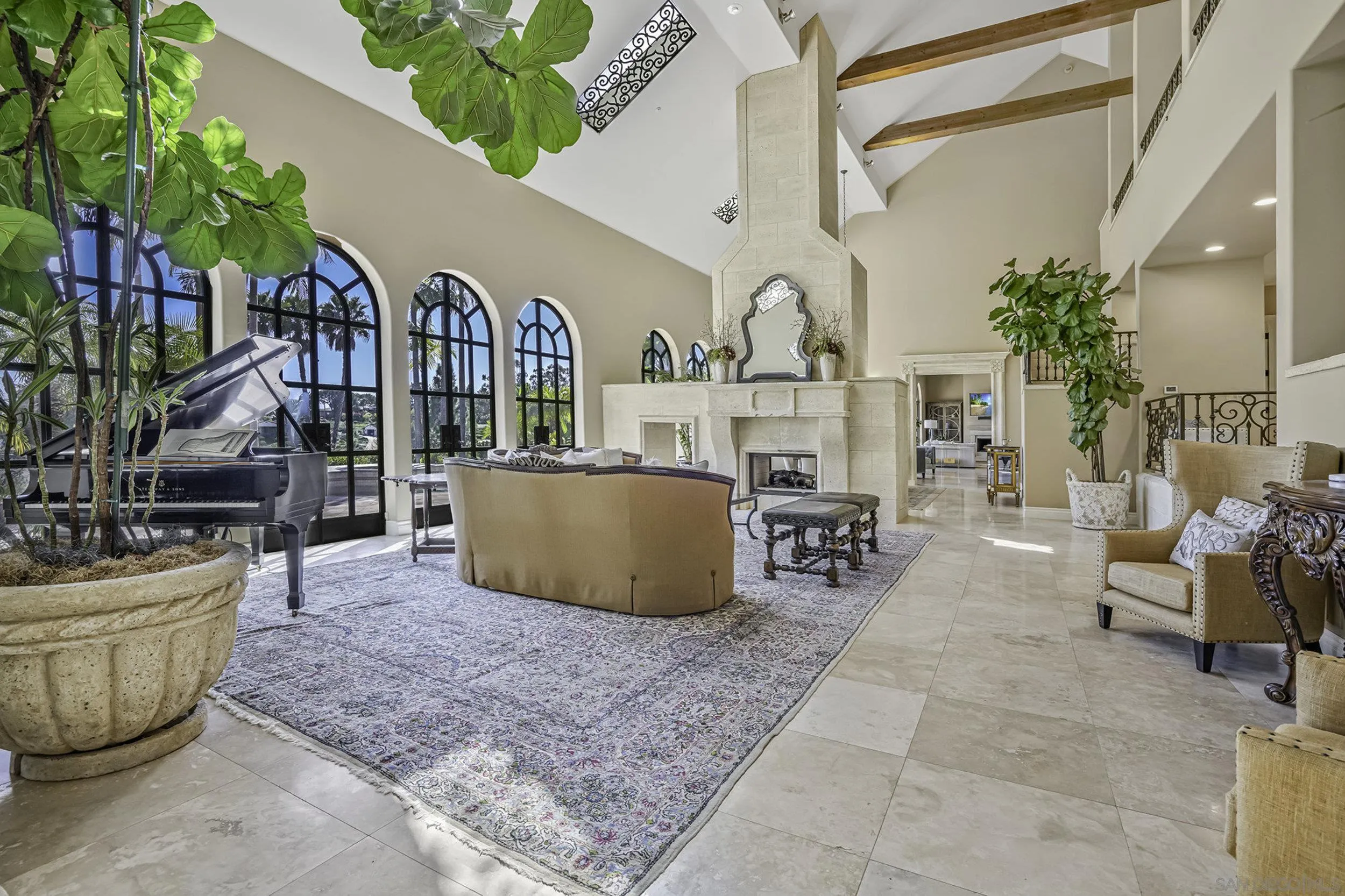 5305 La Crescenta Road Rancho Santa Fe, CA 92067 - Photo 30 of 63 Wonderful space and light in the living room and dining room