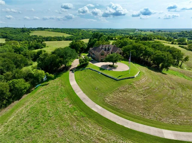 a view of a garden with an outdoor space