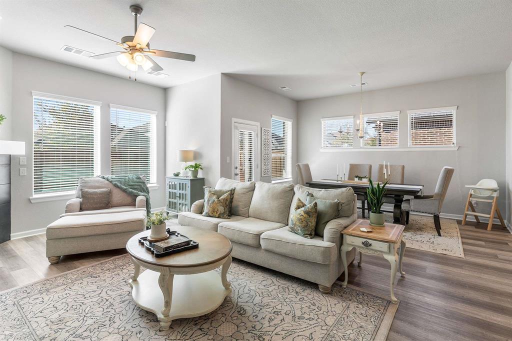 1609 Cotton Road Van Alstyne, TX 75495 - Photo 7 of 27 a living room with furniture and a large window