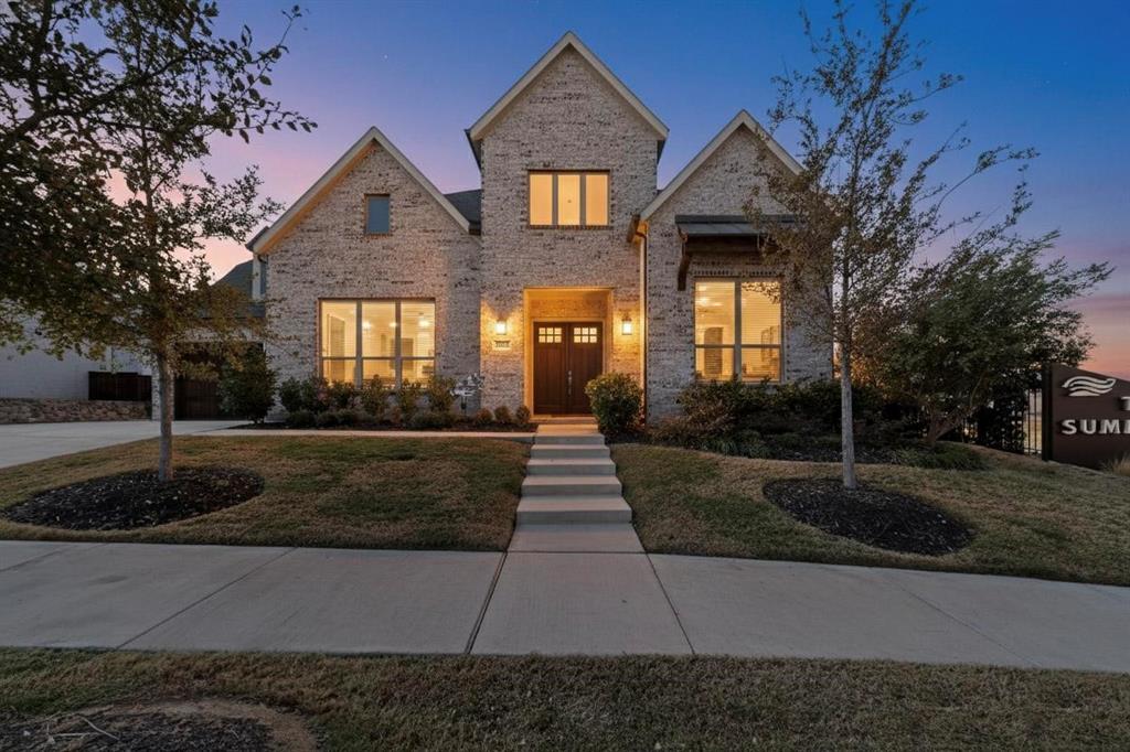 a front view of a house