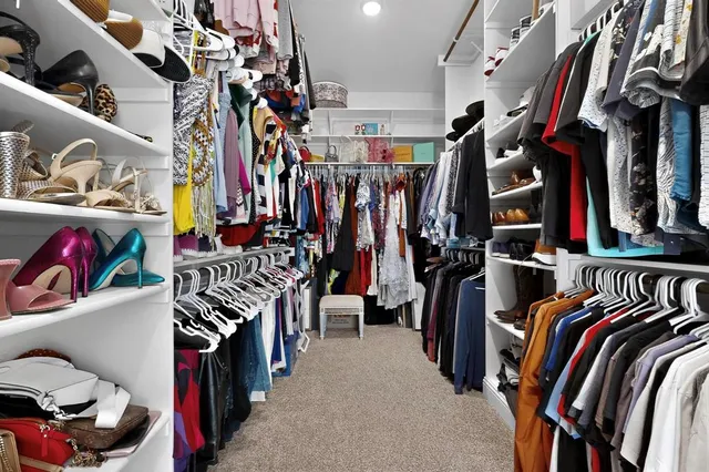 a workspace with furniture and rug