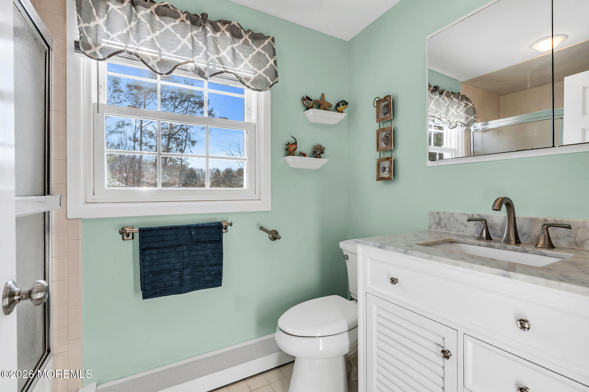 72 Idlebrook Lane Aberdeen, NJ 07747 - Photo 32 of 46 a bathroom with a granite countertop toilet sink and mirror