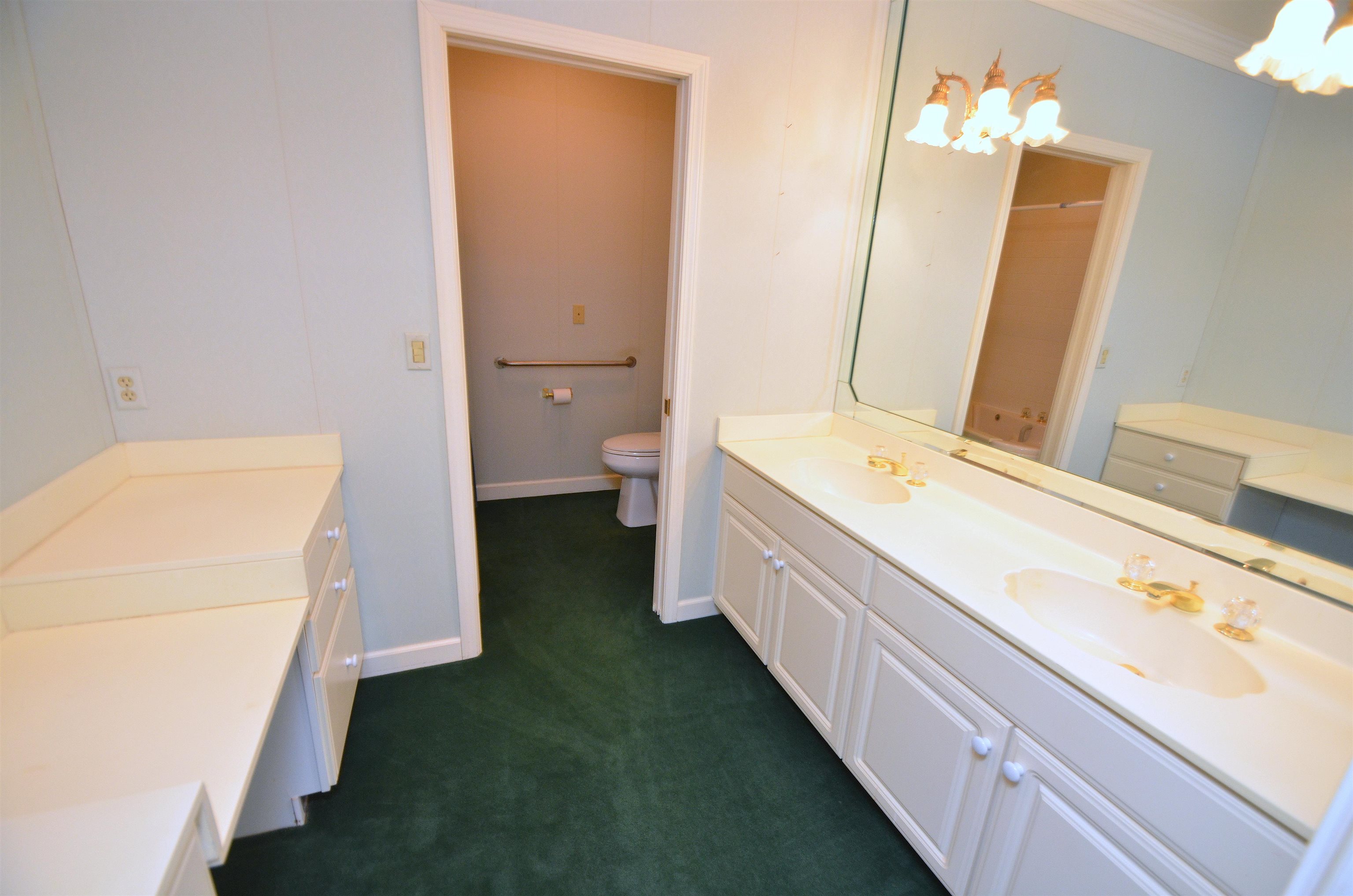 4980 Spring Brook Road Rockford, IL 61114 - Photo 29 of 50 a bathroom with a double vanity sink and a mirror